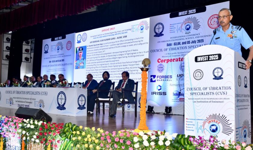 Air Marshal V K Garg AVSM, VSM attends INVEST 2025 at IIT Delhi as Guest of Honour, sharing insights and inspiring the next generation of leaders.