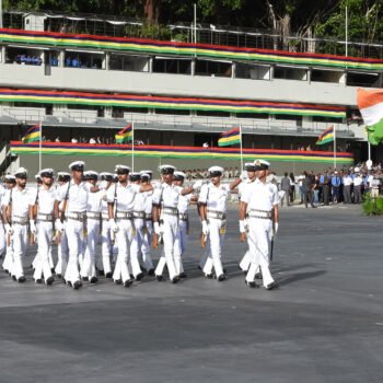 INS Trikand Mauritius visit