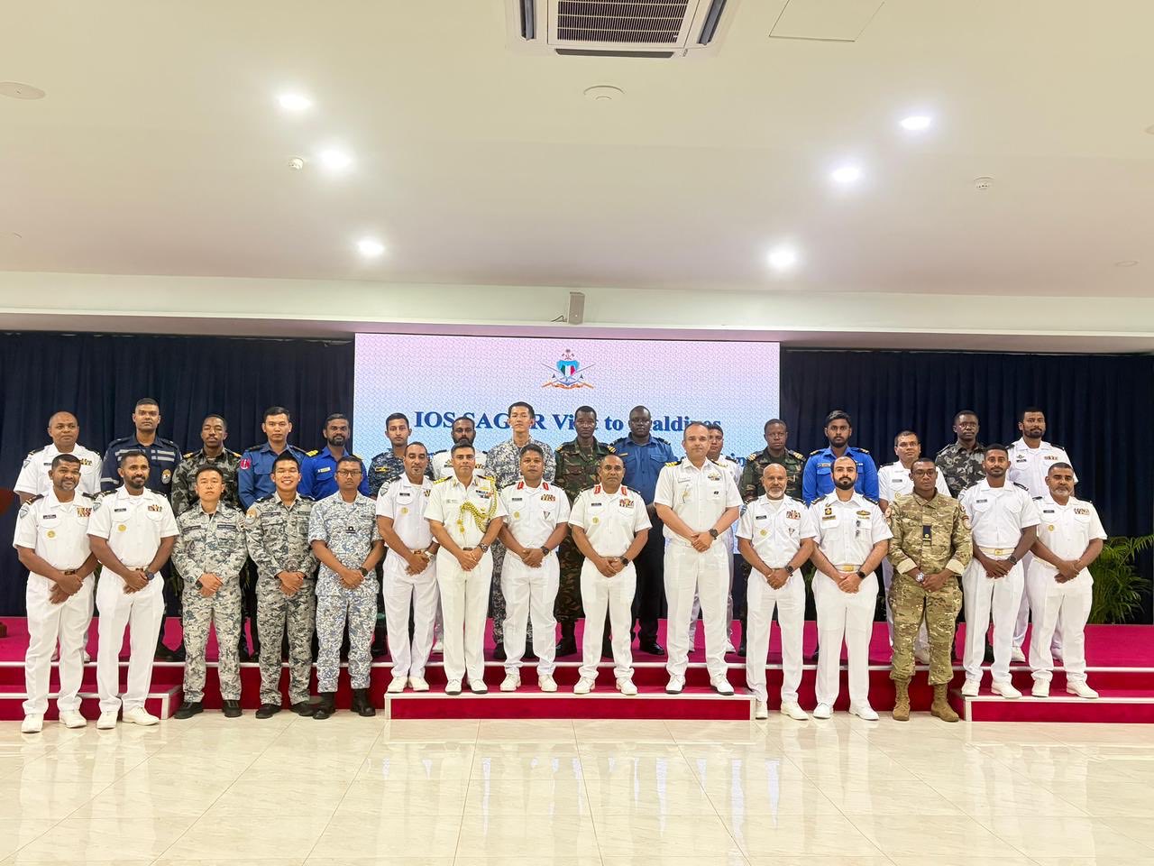 NS Sunayna Sails Out of Malé