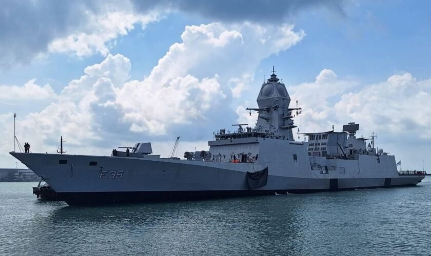 INS Udaygiri Kavaratti Shakti Arrive in Singapore