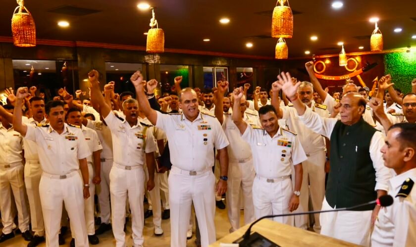 Rajnath Singh Indian Navy