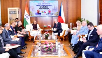 Raksha Mantri talks with Czech Deputy PM