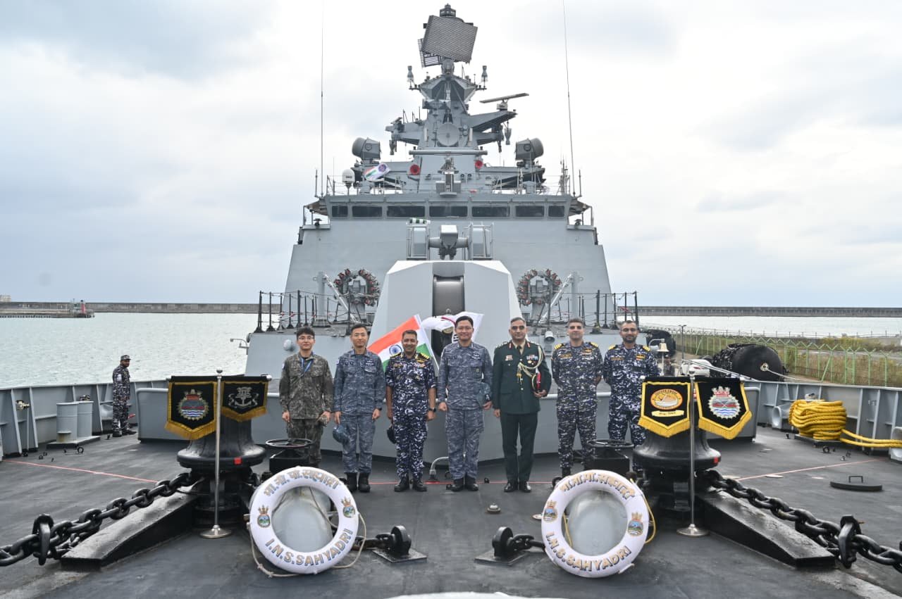 INS Sahyadri India-South Korea naval exercise