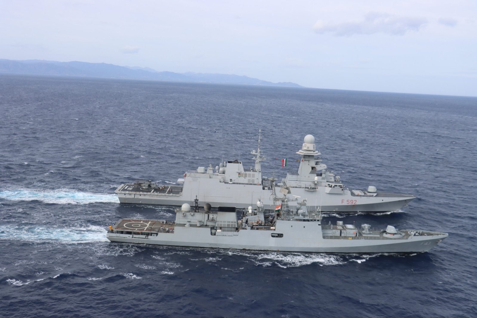 INS Trishul Italy visit