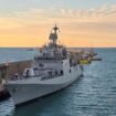 INS Trishul Civitavecchia port call
