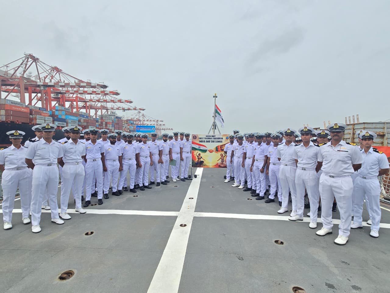 Indian Navy First Training Squadron Colombo